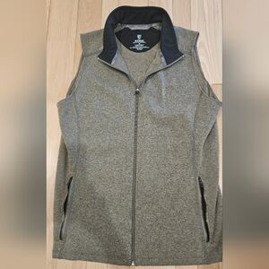 Men's Olive Green Full-Zip Fleece Vest